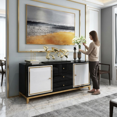 Ontwerp dressoir woonkamer buffet Moderne sideboard houten kast Nieuw.