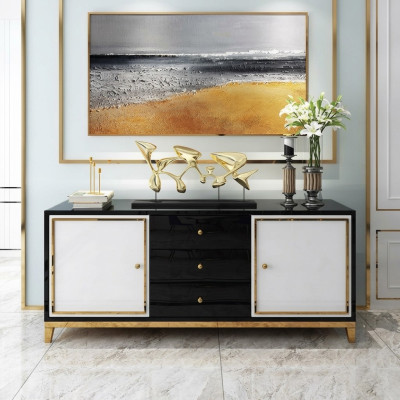 Ontwerp dressoir woonkamer buffet Moderne sideboard houten kast Nieuw.