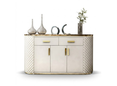 Laden Ontwerp Houten Kast Luxe Dressoir TV-meubel Dressoir Wit Nieuw