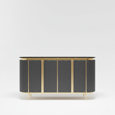 Dressoir Sideboard Luxe Designer Houten Regaal Kast Meubels Grijs Commode