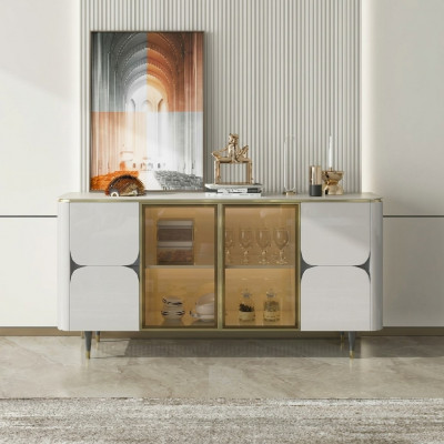 Commode Houten Kasten Dressoir Wit Meubels Sideboard Kast Modern Nieuw