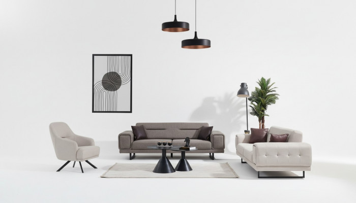 Woonkamerbanken Compleet Luxe 2x driezitsbank Moderne Fauteuil Inrichting