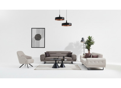 Woonkamerbanken Compleet Luxe 2x driezitsbank Moderne Fauteuil Inrichting