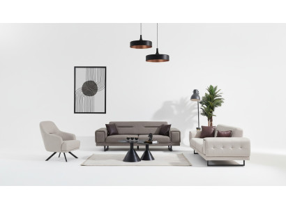 Woonkamerbanken Compleet Luxe 2x driezitsbank Moderne Fauteuil Inrichting