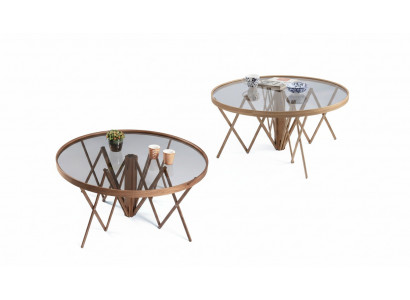 Designer woonkamerset 2x salontafels Rond koffietafel Luxe meubels