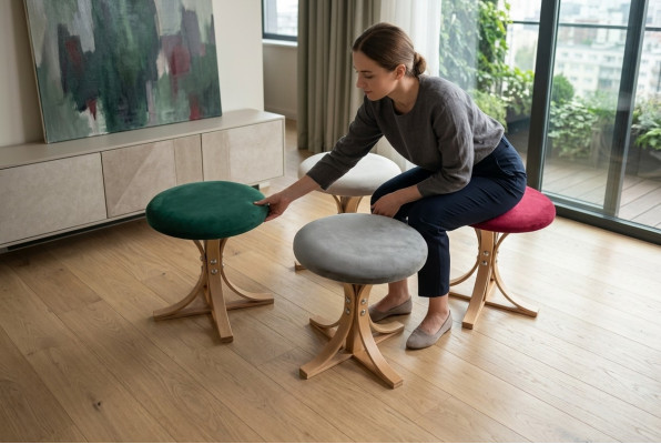 Moderne Designer 4x Poef Compleet Meubilair Woonkamer Luxe Inrichting