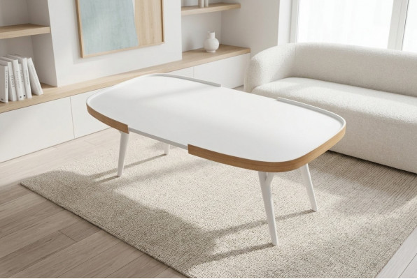 Hout Wit Salontafel Woonkamer Designer Modern Inrichting