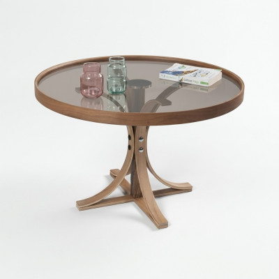 Luxe salontafel woonkamer rond koffietafel meubels ontwerper inrichting