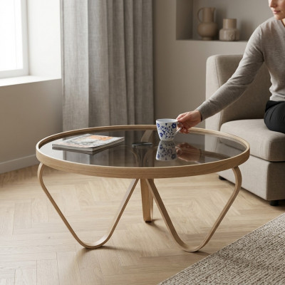 Salontafel moderne inrichting ontwerper koffietafel luxe meubelen bijzettafel