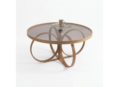 Woonkamer Koffietafel Ontwerper Ronde Salontafel Glazen Tafel Luxe Meubels