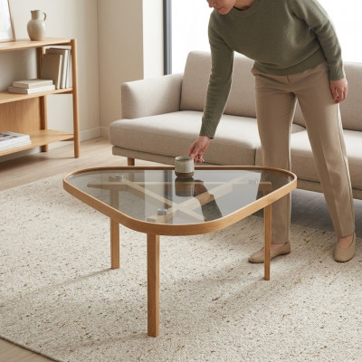 Ontwerper Koffietafel Salontafel Luxe Meubels Modern Glazen Tafel Inrichting