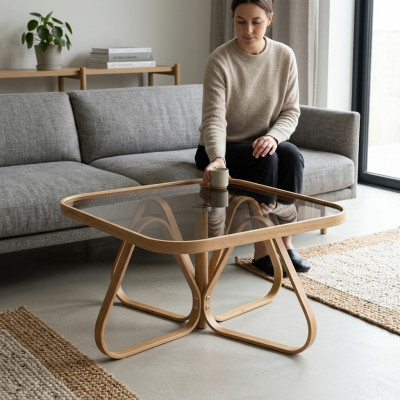 Moderne meubels salontafel ontwerper luxe inrichting glazen tafel koffietafel