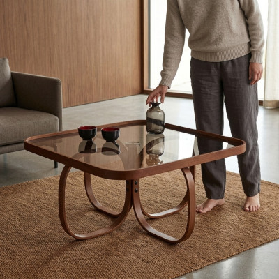 Ontwerper meubels salontafel bijzettafel luxe woonkamer glazen tafel