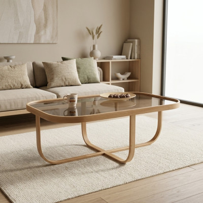 Woonkamer Salontafel Moderne Luxe Meubels Glazen Bijzettafel
