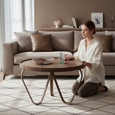 Salontafel Woonkamer Ontwerp Tafels Meubels Luxe Bijzettafel Hout Modern