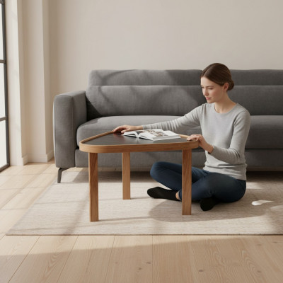 Koffietafel Woonkamer Salontafel Bijzettafel Bruin Hout Inrichting