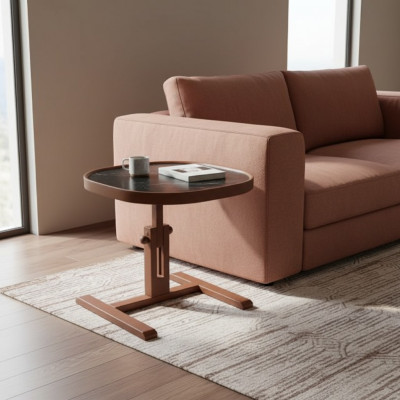 Ontwerper Braun bijzettafel hout woonkamer salontafel koffietafel nieuw.