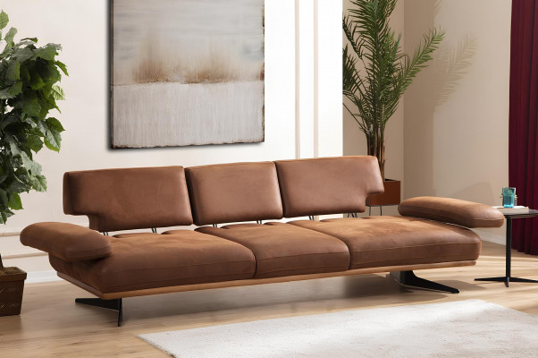 Vierpersoonsbank Bank Modern Ontwerp Stof Luxe Woonkamer Gestoffeerde Bank