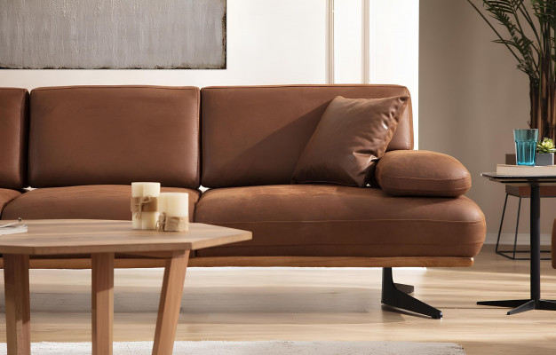 Vierpersoonsbank Bank Modern Ontwerp Stof Luxe Woonkamer Gestoffeerde Bank