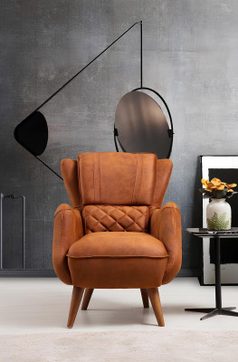 Fauteuil Ontwerp Bank Luxe Woonkamer Bekleding Zitter Modern Nieuw Meubelen