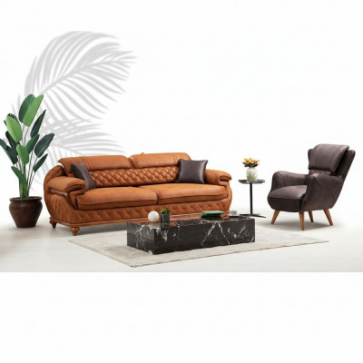 Modern woonkamer compleet set Driedelige bankstel bank fauteuil Luxe meubels