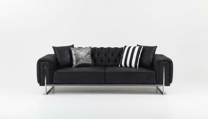 Woonkamerset 2x driezitsbank Chesterfield bank ontwerp fauteuil luxe meubels  Woonkamerset met 2 driezitsbanken, Chesterfield bank, ontwerp fauteuil en luxe meubels