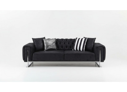 Woonkamerset 2x driezitsbank Chesterfield bank ontwerp fauteuil luxe meubels  Woonkamerset met 2 driezitsbanken, Chesterfield bank, ontwerp fauteuil en luxe meubels