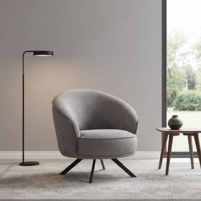 Woonkamer Modern Grijs Fauteuil Ontwerp Luxe Meubels Gestoffeerde Meubelen Nieuw