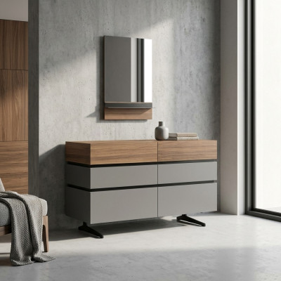 Moderne meubels slaapkamer luxe dressoir dressoir met spiegeldesign