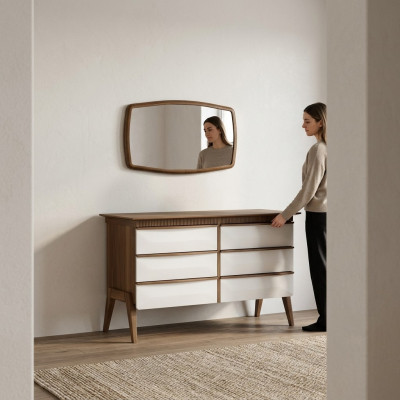 Modern Design commode met spiegel slaapkamer luxe kast nieuw meubilair