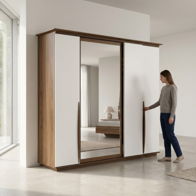 Kast Luxe Slaapkamer Kledingkast Modern Hout Meubel Ontwerp Nieuw