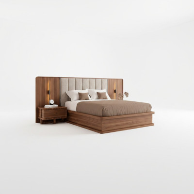 Luxe set slaapkamer compleet tweepersoonsbed 2x nachtkastjes modern nieuw