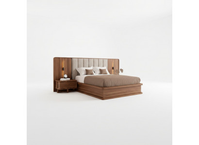 Luxe set slaapkamer compleet tweepersoonsbed 2x nachtkastjes modern nieuw