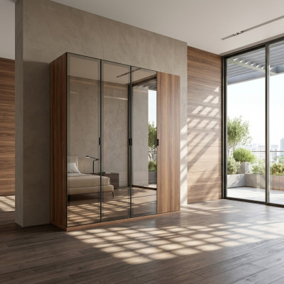 Moderne kledingkast houten kast kast slaapkamer luxe meubels nieuw