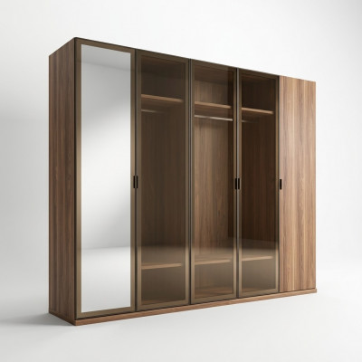 Moderne kledingkast houten kast kast slaapkamer luxe meubels nieuw