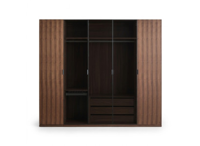 Slaapkamer Modern Kledingkast Houten Kast Ontwerp Kast Glazen Deuren