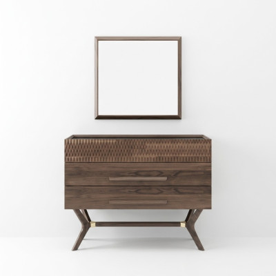 Luxe ladekast met spiegel Slaapkamerstijl Modern Houten kastontwerp