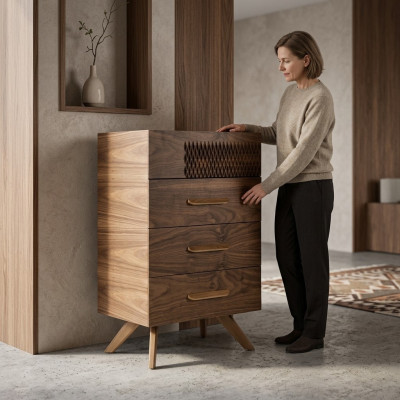 Modern slaapkamer commode ontwerp luxe stijl houten kast nieuw meubilair