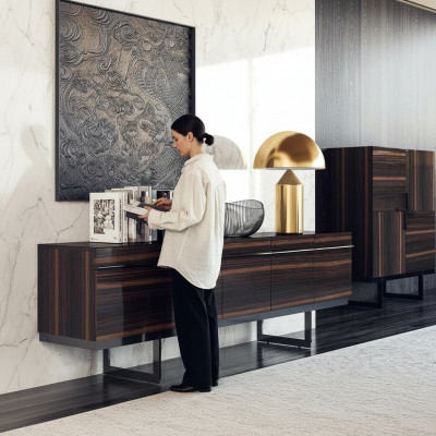 Eetkamer compleet 2-delige dressoir moderne design houten kast