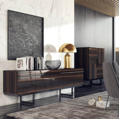 Eetkamer compleet 2-delige dressoir moderne design houten kast