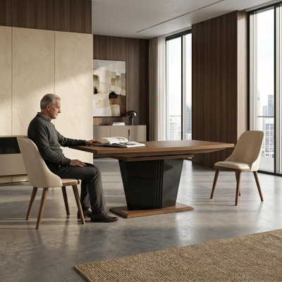 Eetkamerset 5-delig Eetgroep Modern Eettafel Ontwerp 4x Stoelen Meubels