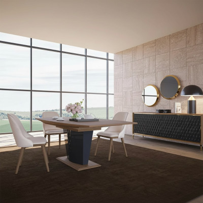 Eethoek Moderne Eettafel Eetkamer 6x Stoelen Houten Meubels Luxe