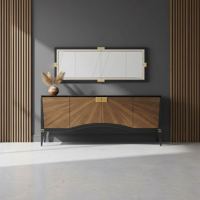 Luxe set eetkamer dressoir met spiegel ontwerp moderne meubels nieuw