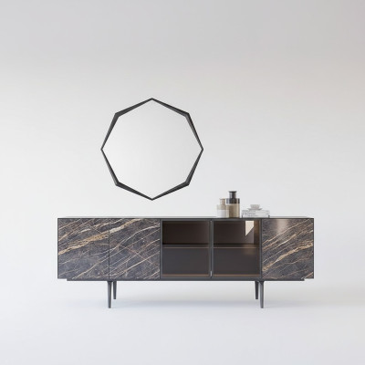 Sideboard met spiegel Luxe inrichting Eetkamer Compleet set Modern Meubels