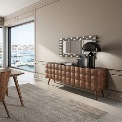 Luxe dressoir met spiegel eetkamer compleet ingericht design meubels
