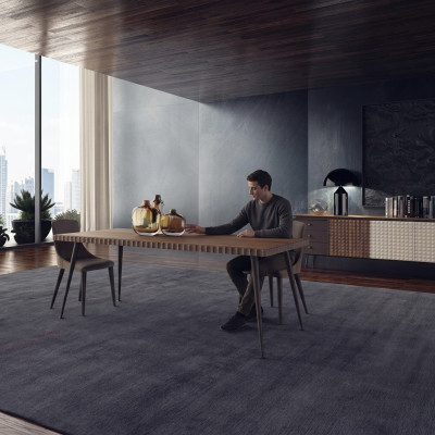Volledige inrichting eettafel stoelen set design tafel eetkamer dressoir