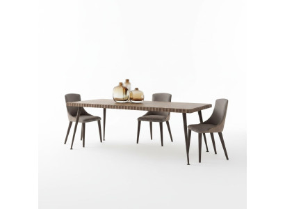 Volledige inrichting eettafel stoelen set design tafel eetkamer dressoir
