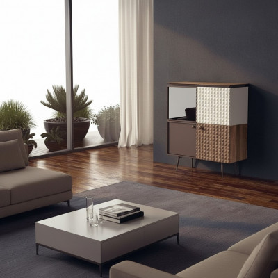 Eetkamer ontwerp dressoir luxe inrichting houten kast meubels nieuw