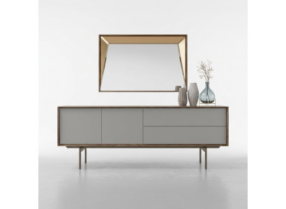 Volledige eetkamer dressoir met spiegelontwerp houten kastmeubels
