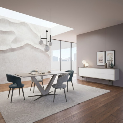 Eetkamerontwerp Compleet Eettafelontwerp Inrichting Sidetable Set Stoelen 4x